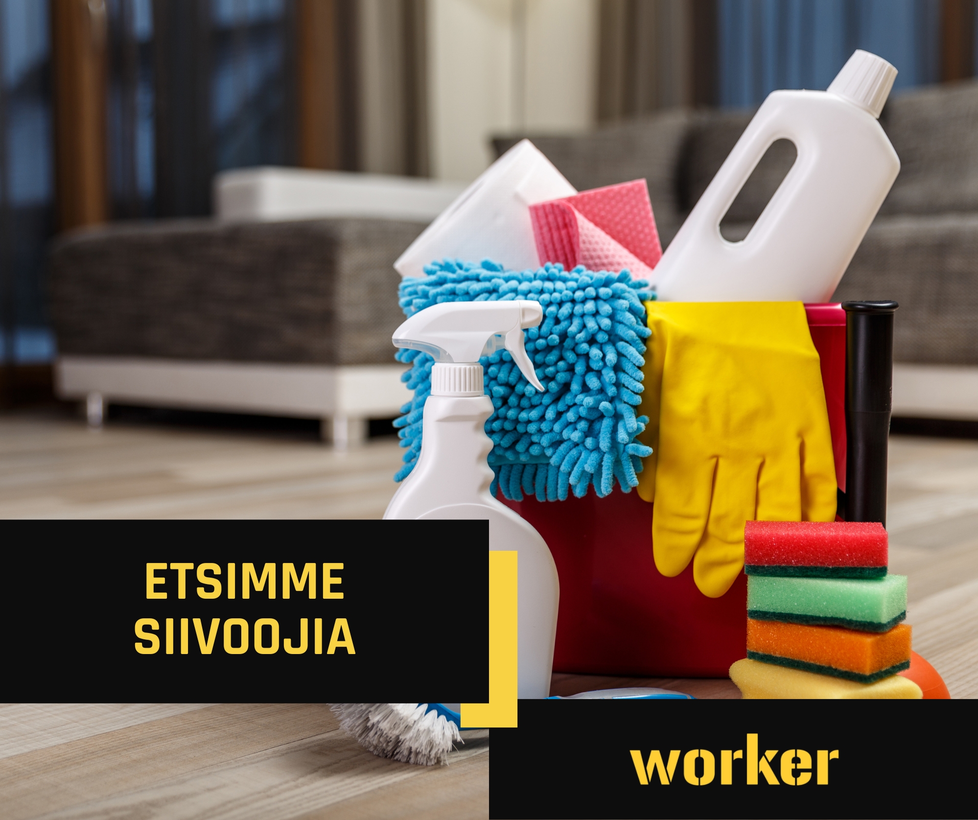 Etsimme kesäajalle siivoojia Kuopioon. Karttulaan, Tervoon ja Vesannolle.